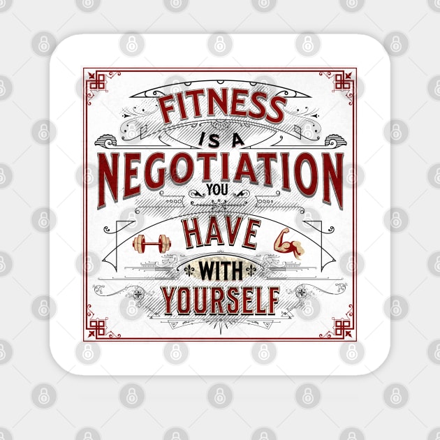 Fitness Negotiations Sticker by Farm Road Mercantile 